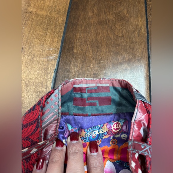 Desigual Size Small Patchwork Jacket - Euro Size 40 - Picture 4 of 8